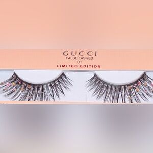 GUCCI ✨ Limited Edition ✨ FALSE LASHES adorned w/ Crystals (Gucci Glue included)